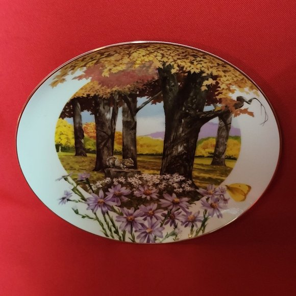 VTG Decorative Plate Royal Windsor Frost Aster Wildflowers of the South - Picture 5 of 12